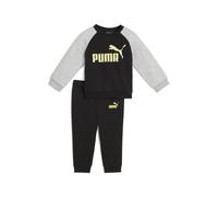 PUMA Ensemble avec haut ras du cou et manches raglan Minicats Essentials Bébé, Vêtements, Noir/Doré Moon, 2-3Y 2-3Y