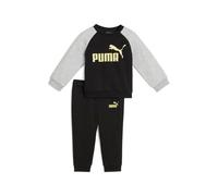 Puma Ensemble Avec Haut Ras Du Cou Et Manches Raglan Minicats Essentials Bébé, Vêtements, Noir/Doré Moon, 6-9m