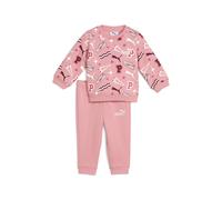 PUMA Ensemble avec sweat ras du cou Minicats Bébé, Vêtements, Rose, 3-4Y 3-4Y