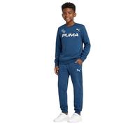 PUMA Ensemble de pantalons de survêtement pour garçons - Ensemble de 2 pièces en molleton doux avec col rond pour garçons, sweat-shirts et pantalons de jogging pour enfants, vêtements de sport (8-16