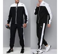 Puma Ensemble De Sport Pour Hommes Veste + Pantalon Noir/Blanc
