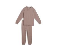 PUMA Ensemble de survêtement Loungewear Enfant et Adolescent 152, Sandstone Beige