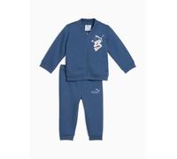 PUMA Ensemble de survêtement unisexe pour enfant avec fermeture éclair intégrale, Indigo foncé, 3-4T