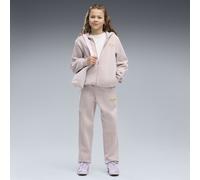 PUMA Ensemble de survêtement zippé Essentials Script Enfant et Adolescent, Accessoires, Rose, 7-8Y 7-8Y
