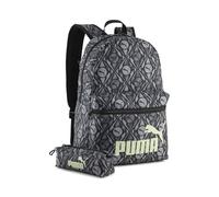 PUMA Sac à dos Phase 20 L Taille Unique Noir / Apple Spritz Football AOP Green