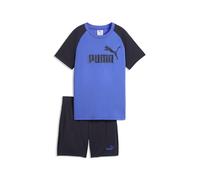 PUMA Ensemble Short et t-Shirt à Logo N° 1 Essentials Enfant et Adolescent 152, New Navy Blue
