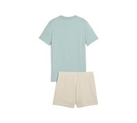 Puma Ensemble Short Et T-Shirt À Logo N° 1 Essentials Enfant Et Adolescent, Vêtements, Modern Mint, 9-10y