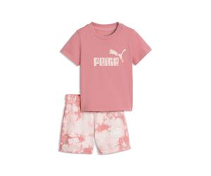 PUMA Ensemble short et t-shirt tie-dye Essentials Bébé, Accessoires, Rose, 2-4M 2-4M