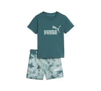 PUMA Ensemble short et t-shirt tie-dye Essentials Bébé, Accessoires, Vert, 9-12M 9-12M