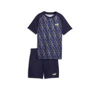 PUMA Ensemble t-shirt et short Essentials TRAIN ALL DAY Enfant et Adolescent 140, New Navy Blue