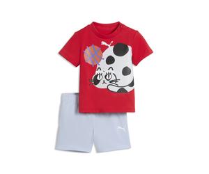 PUMA Ensemble t-shirt et short Sporty Cats Bébé, Accessoires, Rouge, 2-3Y 2-3Y