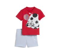 PUMA Ensemble t-shirt et short Sporty Cats Bébé, Accessoires, Rouge, 9-12M 9-12M