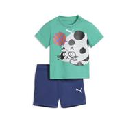 PUMA Ensemble t-shirt et short Sporty Cats Bébé, Accessoires, Vert, 12-18M 12-18M