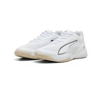 Puma Escarpins d'intérieur Unisexes Accelerate Turbo 5, Blanc/Noir/Gris Sedate, 43 EU