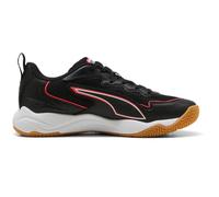Puma Escarpins d'intérieur Unisexes SOLARFLASH 4, Noir-Ultra Rouge Blanc, 46 EU