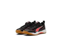 Puma Escarpins d'intérieur Unisexes SOLARFLASH 4, Noir-Ultra Rouge Blanc, Pointure 40 EU