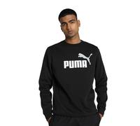 PUMA Ess+ 2 Col Big Logo Crew FL Sudation Homme, Noir/Blanc, L