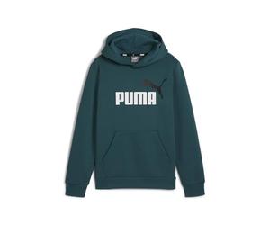 PUMA ESS+ 2 Col Big Logo Hoodie FL B, Transpirer Garçons, Cold Green, 586987