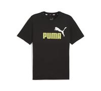 PUMA ESS+ 2 Col Logo Tee Homme, Éclat Noir-Citron Vert, L