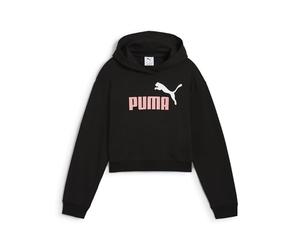 PUMA ESS 2 Color No. 1 Logo Short Length Hoodie TR G, Sweats à Capuche Fille, PUMA Black,