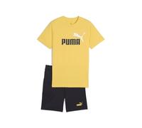 PUMA ESS 2 COLOR No. 1 Logo Tee and Shorts Set B, Costumes tricotés Garçon, Sunny Yellow,