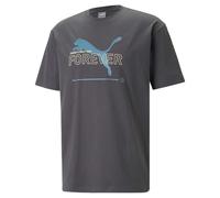 PUMA Ess Better Relaxed Graphic T-Shirt Tee Homme, Gris foncé Plat, M