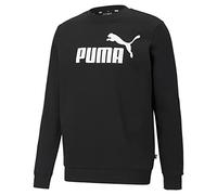 PUMA Ess Big Logo Crew FL Sweat Homme, Noir