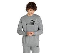 PUMA Ess Big Logo Crew TR Sweater Homme, Medium Gray Heather, M