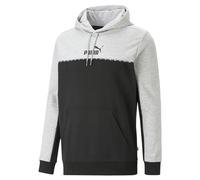 PUMA ESS Block x Tape Sweat à Capuche FL Gris Clair chiné