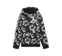 PUMA ESS+ Class ACT AOP Hoodie FL G, Transpirer Filles, PUMA Black, 681769
