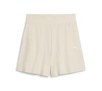 PUMA Short 5" côtelé à taille haute ESS ELEVATED Femme, Vêtements, Alpine Snow, L L