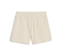 PUMA ESS Elevated High-Rise Structured Shorts 5", Short tricoté Femme, Alpine Snow,