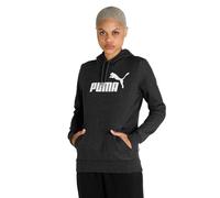 PUMA Ess Logo Hoodie FL Sweat-Shirt Mixte Adulte, Mixte, Maillot de survêtement, 586788-07, Gris foncé chiné, L