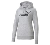 PUMA Ess Logo Hoodie Tr Sweatshirt Femme, Light Gray Heather, S
