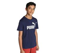 PUMA Ess Logo T-Shirt B pour garçon, Bleu, 140 (9-10 Years)