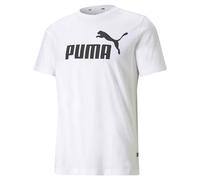 PUMA ESS Logo Tee T-Shirt Homme, XL, Blanc