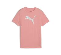 PUMA ESS Metallic Tee G, T-Shirts Fille, Pink Fruit,