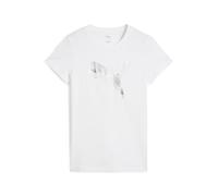 PUMA T-shirt fonctionnel 'ESS' argent / blanc, Taille XL