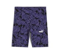 PUMA ESS NATURE 2.0 High-Waist AOP Short Leggings 7", Joggings Femme, Blue Crystal,