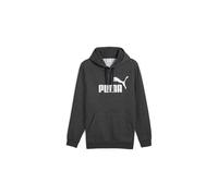 PUMA Sweat de sport 'ESS No. 1' anthracite / blanc, Taille M