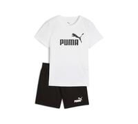 PUMA Ensemble T-shirt et Short ESS No.1 Logo Tricotés Garçon PS Blanc/Noir