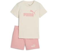 PUMA ESS No.1 Logo Tee and Shorts Set PS, Trajes de punto Garçon, Alpine Snow-Pink Fruit,