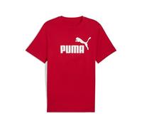 PUMA T-Shirt fonctionnel 'Essentials No. 1' rouge sang / blanc, Taille XL