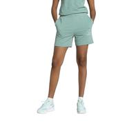PUMA ESS Script High-Waist Shorts 5", Short tricoté Femme, Green Moon, M