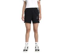 PUMA ESS Script High-Waist Shorts 5", Short tricoté Femme, PUMA Black, XL