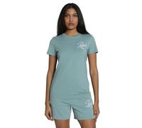 PUMA ESS Script Tee, T-Shirts Mixte, Green Moon, M