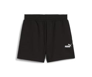 PUMA ESS Small No. 1 Logo 4” Lightweight High-Waist Shorts, Short tricoté Femme, PUMA Black, L