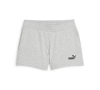 PUMA ESS Small No. 1 Logo 4'' Shorts TR, Short tricoté Femme, Light Gray Heather, XXL