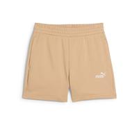 PUMA ESS Small No. 1 Logo 5'' High-Waist Shorts TR (s), Short tricoté Femme, Warm Beige,