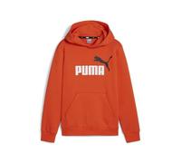 PUMA ESS+ Sweat à capuche à 2 cols, grand logo 15-16 ans, Orange, 15 ans